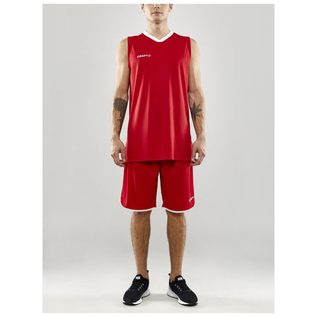 Progress Basket Shorts M - Red - Closeup 7