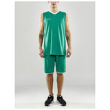 Progress Basket Shorts M - Green - Closeup 6