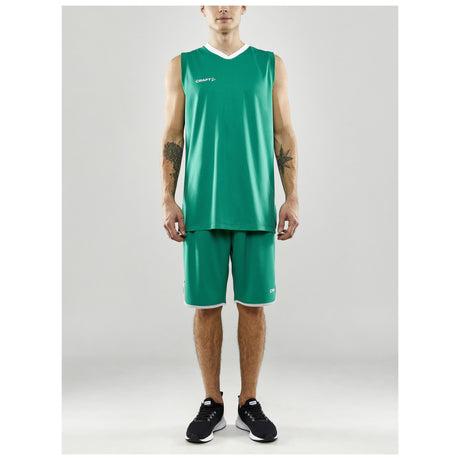 Progress Basket Shorts M - Green - Closeup 6