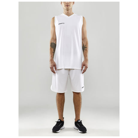 Progress Basket Shorts M - White - Closeup 6