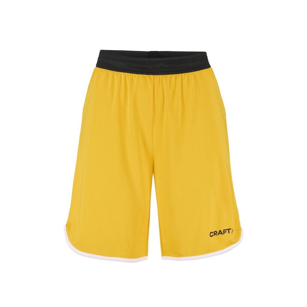 Progress Basket Shorts W - Yellow - Front