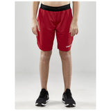 Progress Basket Shorts Jr - Red - Closeup 1
