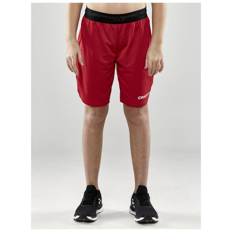 Progress Basket Shorts Jr - Red - Closeup 1