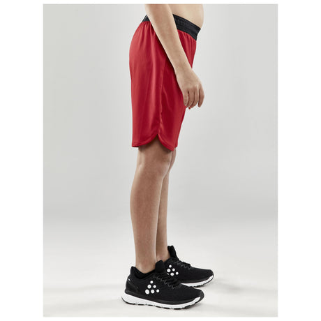 Progress Basket Shorts Jr - Red - Closeup 2