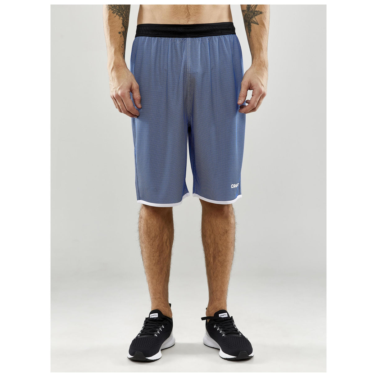 Progress Reversible Shorts M - Club Cobolt/White - Closeup 1