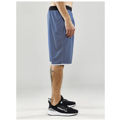 Progress Reversible Shorts M - Club Cobolt/White - Closeup 2