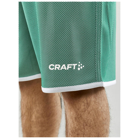Progress Reversible Shorts M - Team Green-White - Closeup 4