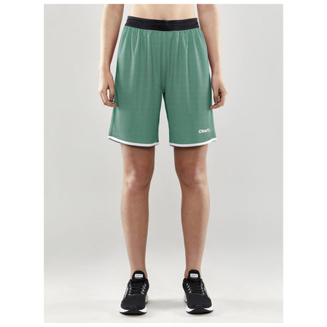 Progress Reversible Shorts W - Green/White - Closeup 1