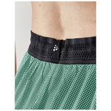 Progress Reversible Shorts W - Green/White - Closeup 4