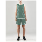 Progress Reversible Shorts W - Green/White - Closeup 8