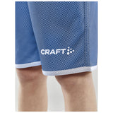 Progress Reversible Shorts Jr - Club Cobolt/White - Closeup 4