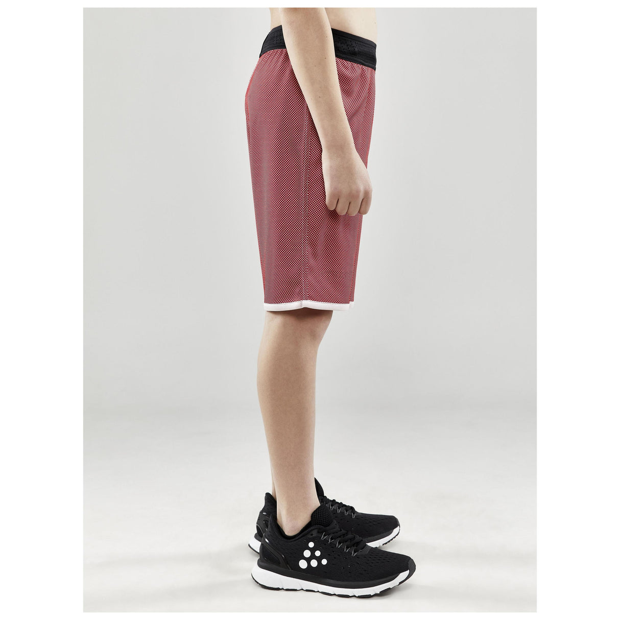 Progress Reversible Shorts Jr - Red/White - Closeup 2