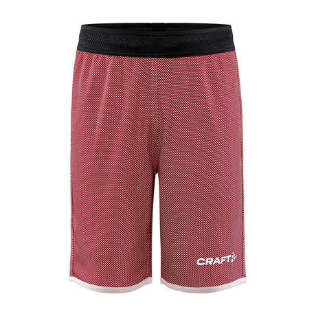 Progress Reversible Shorts Jr - Red/White - Front