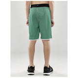 Progress Reversible Shorts Jr - Green/White - Closeup 3