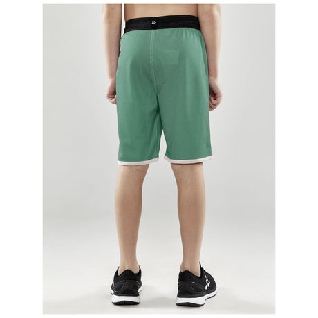 Progress Reversible Shorts Jr - Green/White - Closeup 3