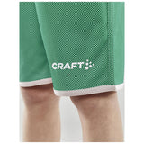 Progress Reversible Shorts Jr - Green/White - Closeup 4