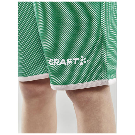 Progress Reversible Shorts Jr - Green/White - Closeup 4