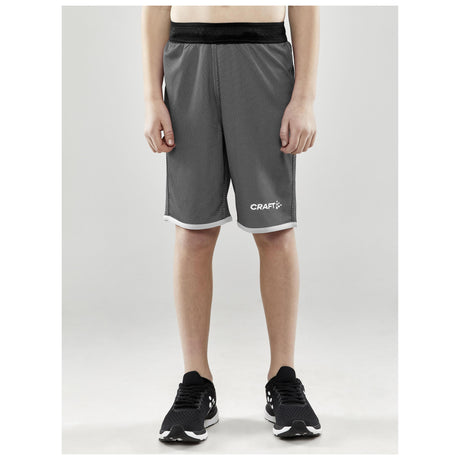 Progress Reversible Shorts Jr - Black/White - Closeup 1