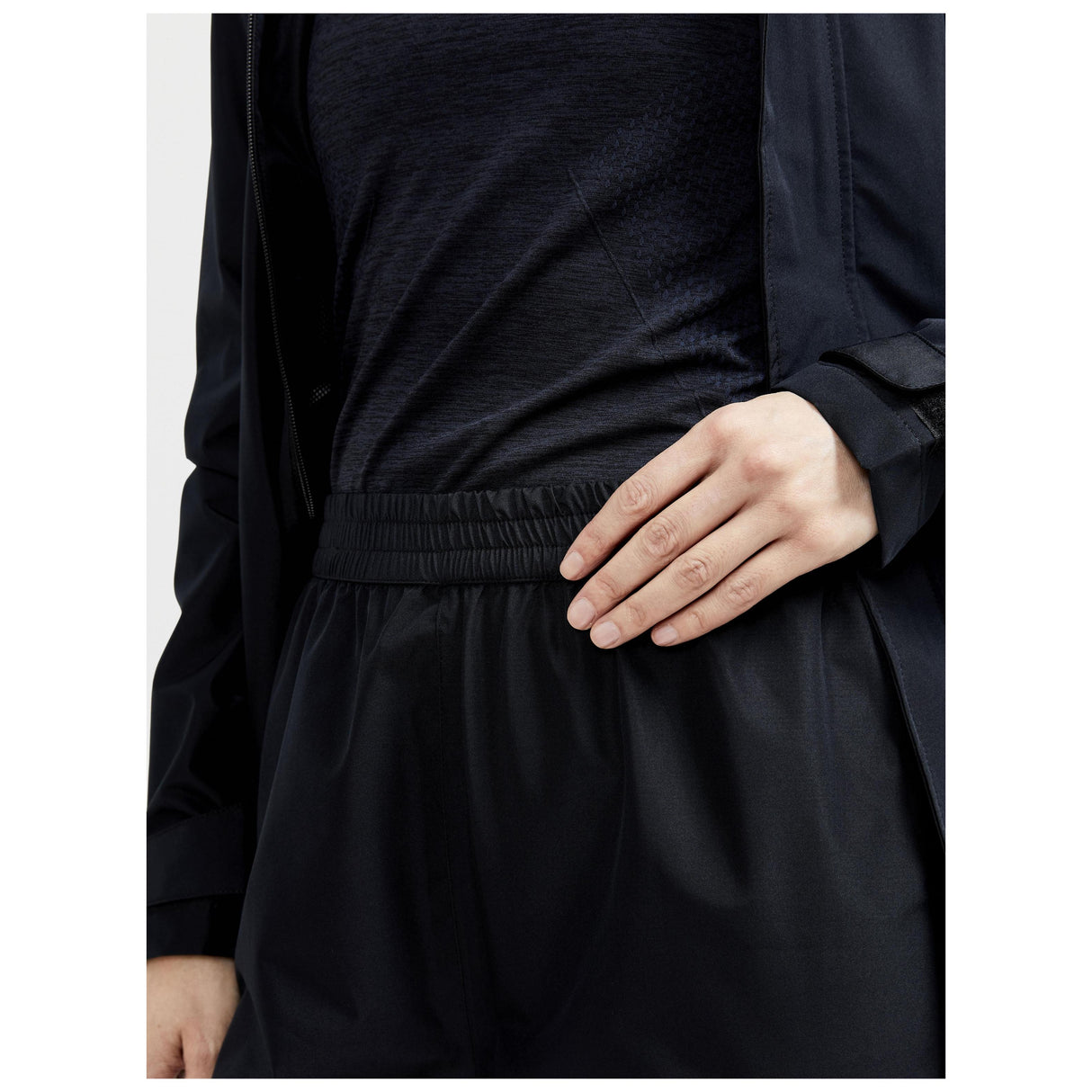 Core Explore Rain Set W - Black - Closeup 7