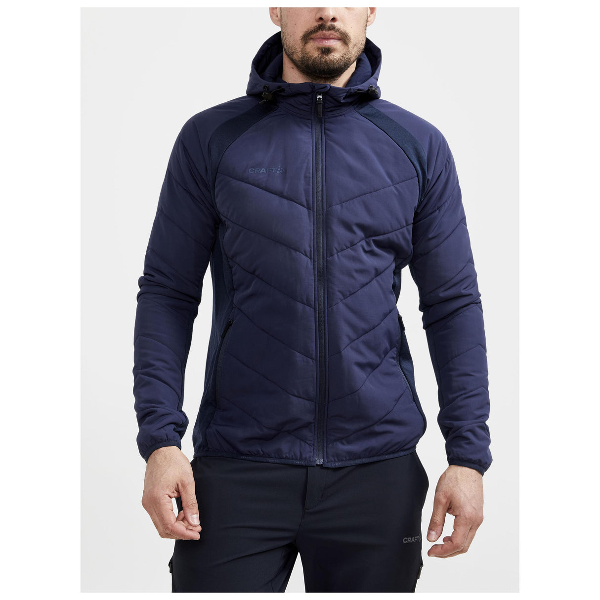 Adv  Explore Hybrid Jacket M - Dark Blue - Closeup 1