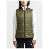 Core Light Padded Vest W - Dark Green - Closeup 1