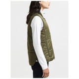 Core Light Padded Vest W - Dark Green - Closeup 2