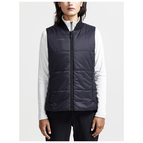 Core Light Padded Vest W - Black - Closeup 1