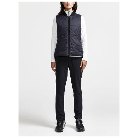 Core Light Padded Vest W - Black - Closeup 6