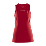 Rush Slim Singlet W - Red - Front