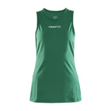 Rush Slim Singlet W - Green - Front