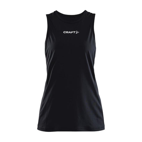 Rush Slim Singlet W - Black - Front