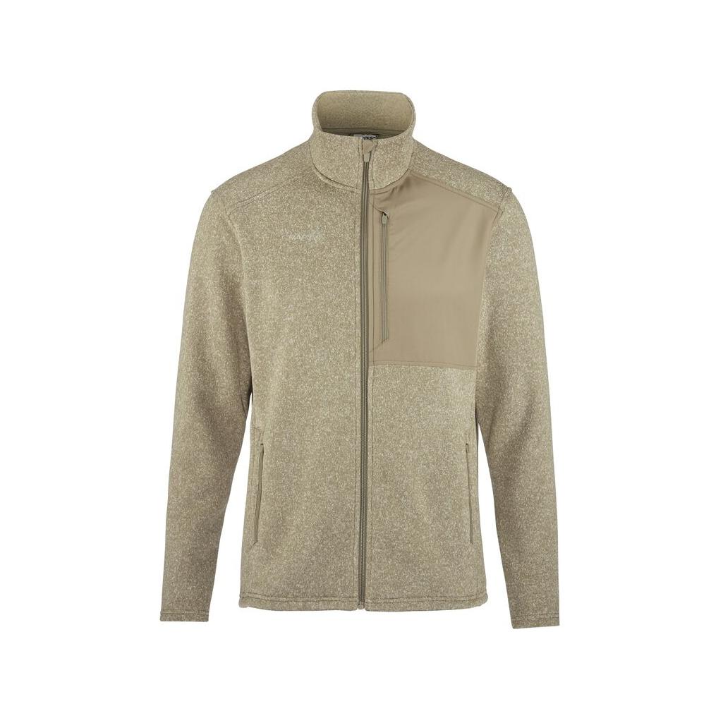 Adv Explore Heavy Fleece Jkt M - Beige/Melange - Front