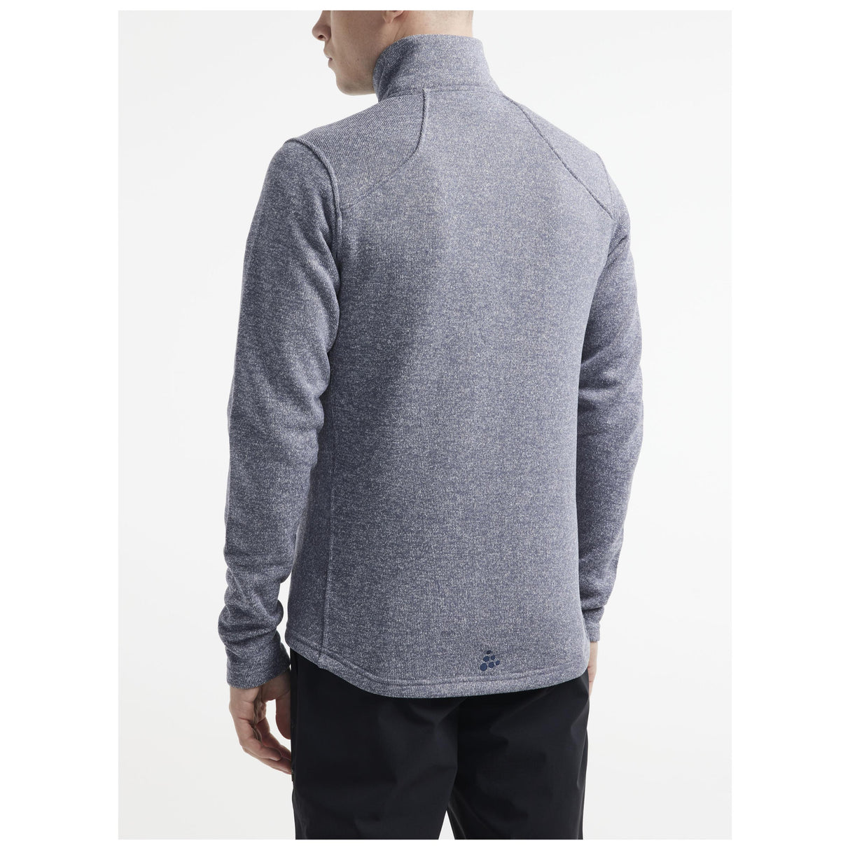 Adv Explore Heavy Fleece Jkt M - Grey Melange - Closeup 2