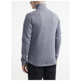 Adv Explore Heavy Fleece Jkt M - Grey Melange - Closeup 2