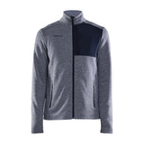 Adv Explore Heavy Fleece Jkt M - Grey Melange - Front