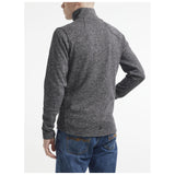 Adv Explore Heavy Fleece Jkt M - Black Melange - Closeup 2