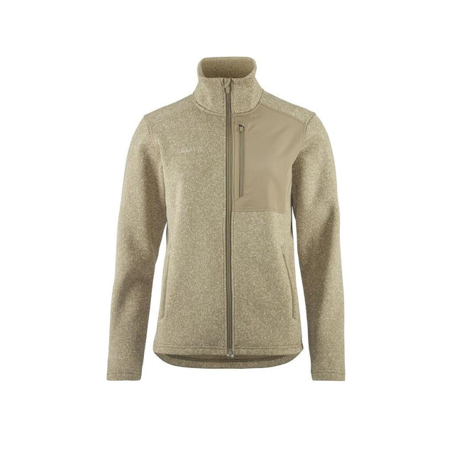 Adv Explore Heavy Fleece Jkt W - Beige/Melange - Front