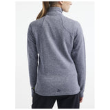 Adv Explore Heavy Fleece Jkt W - Grey Melange - Closeup 2