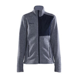 Adv Explore Heavy Fleece Jkt W - Grey Melange - Front