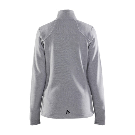 Adv Explore Heavy Fleece Jkt W - Grey Melange/Black - Back