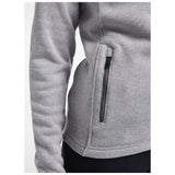 Adv Explore Heavy Fleece Jkt W - Grey Melange/Black - Closeup 4