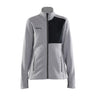 Adv Explore Heavy Fleece Jkt W - Grey Melange/Black - Front