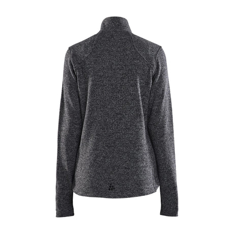 Adv Explore Heavy Fleece Jkt W - Black Melange - Back