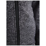 Adv Explore Heavy Fleece Jkt W - Black Melange - Closeup 5