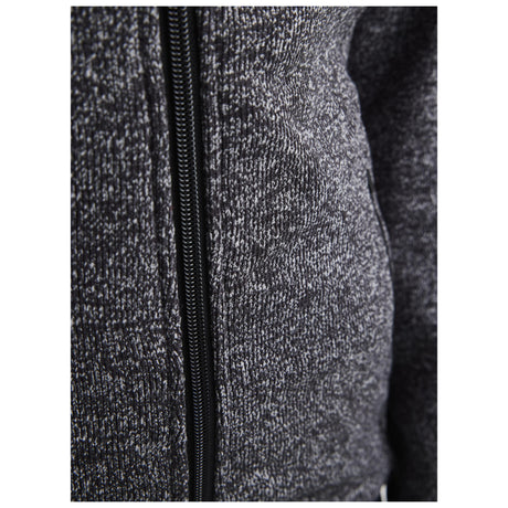 Adv Explore Heavy Fleece Jkt W - Black Melange - Closeup 5