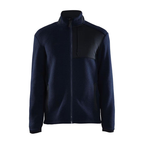 Adv Explore Pile Fleece Jkt M - Dark Blue/Black - Front