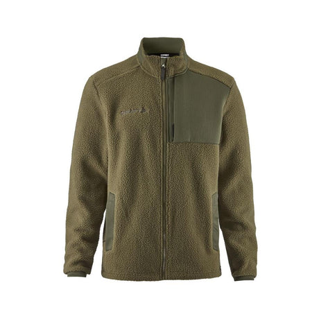 Adv Explore Pile Fleece Jkt M - Dark Green