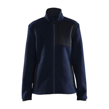 Adv Explore Pile Fleece Jkt W - Dark Blue/Black - Front