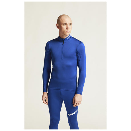 Adv Nordic Ski Club Jersey M - Club Cobolt/White - Closeup 5