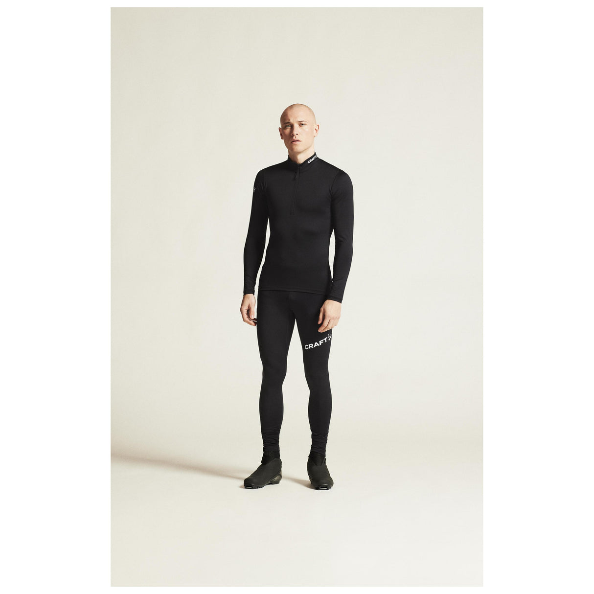 Adv Nordic Ski Club Jersey M - Black/White - Closeup 1